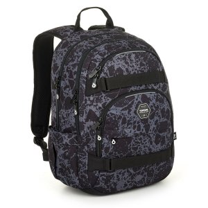 Studentský batoh s šedým vzorem Topgal VIKI 25035 SET SMALL