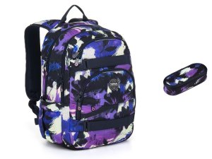 Černý studentský batoh Topgal VIKI 25037 SET SMALL
