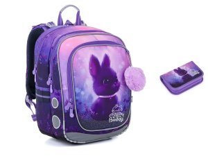 Školní batoh s králíčkem Topgal ENDY 26007 SET SMALL