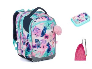 Školní batoh Hravá koťata Topgal COCO 26006 SET MEDIUM