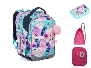 Školní batoh Hravá koťata Topgal COCO 26006 SET LARGE