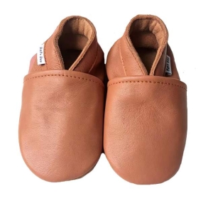 Dětské celoroční boty Hopi Hop kožené capáčky koňakovky