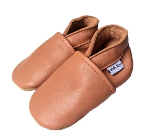 Dětské celoroční boty Hopi Hop kožené capáčky koňakovky