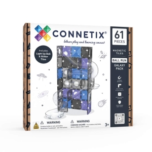 CONNETIX Tiles – Kuličková dráha Ball Run Galaxy Pack 61 ks