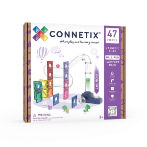 CONNETIX Tiles – kuličková dráha Ball Run Launcher Pack 47 pc