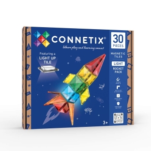 CONNETIX Tiles  - Magnetická stavebnice  Light Rocket Pack  30 ks