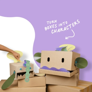 MAKEDO Deco-Props | Blobbies – dekorativní prvky na tvoření z kartonu
