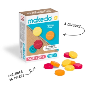 MAKEDO SCRU-DOT Summer Daze – barevné krytky na šroubky