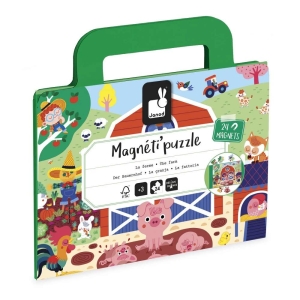 Janod Magnetipuzzle Farma 24 ks ve tvaru kufříku