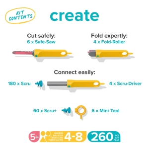 MAKEDO Create Kit – velká kreativní stavebnice pro skupiny