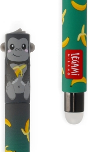 Gumovací pero Legami Erasable Gel Pen - Gorilla - 0,7 mm - Black Ink